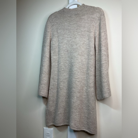 Bardot Cream Knit Sweater Dress w/ Bell Sleeves - Picture 8 of 9